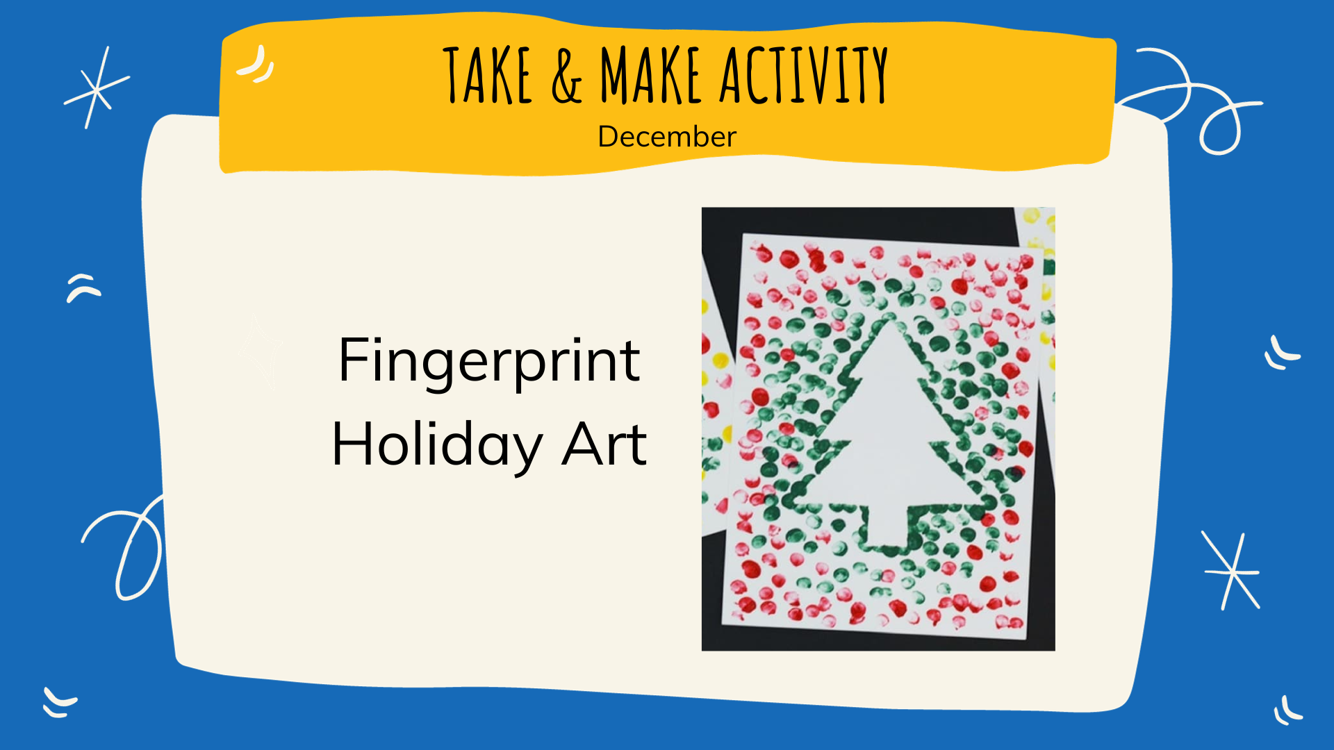 Fingerprint Holiday Art