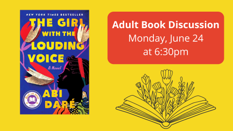 Adult Book Discussion Monday, June 24, 6:30 PM