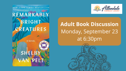 Adult Book Discussion Monday, September 23, 6:30 PM