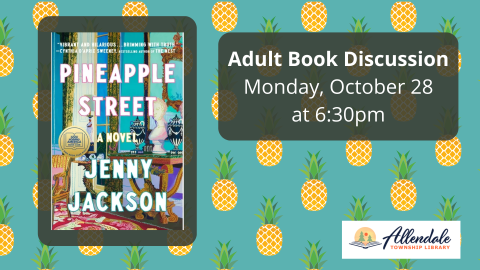 Adult Book Discussion Monday, October 28, 6:30 PM